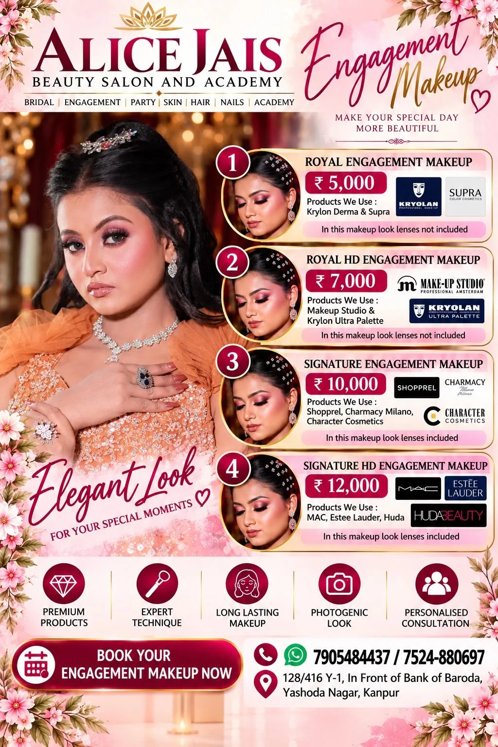 Engagement Makeup - Alice Jais Beauty Salon and Academy