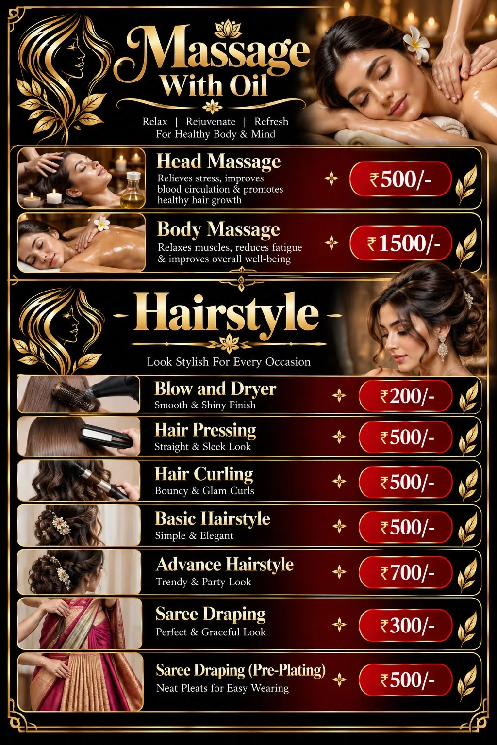 Massage & Hairstyle - Alice Jais Beauty Salon and Academy